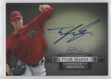 2012 Bowman Sterling Prospect Black Refractor 17/25 Tyler Skaggs Auto 2u8