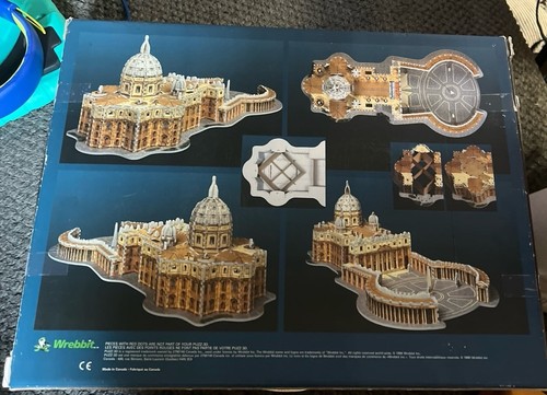 SEALED Puzz 3D Wrebbit Puzzle St. Peter's Basilica Vatican 966 Pcs (worn box) - Picture 4 of 4