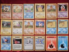 NM - 1999 Base Set - 18 Cards - Pok mon TCG