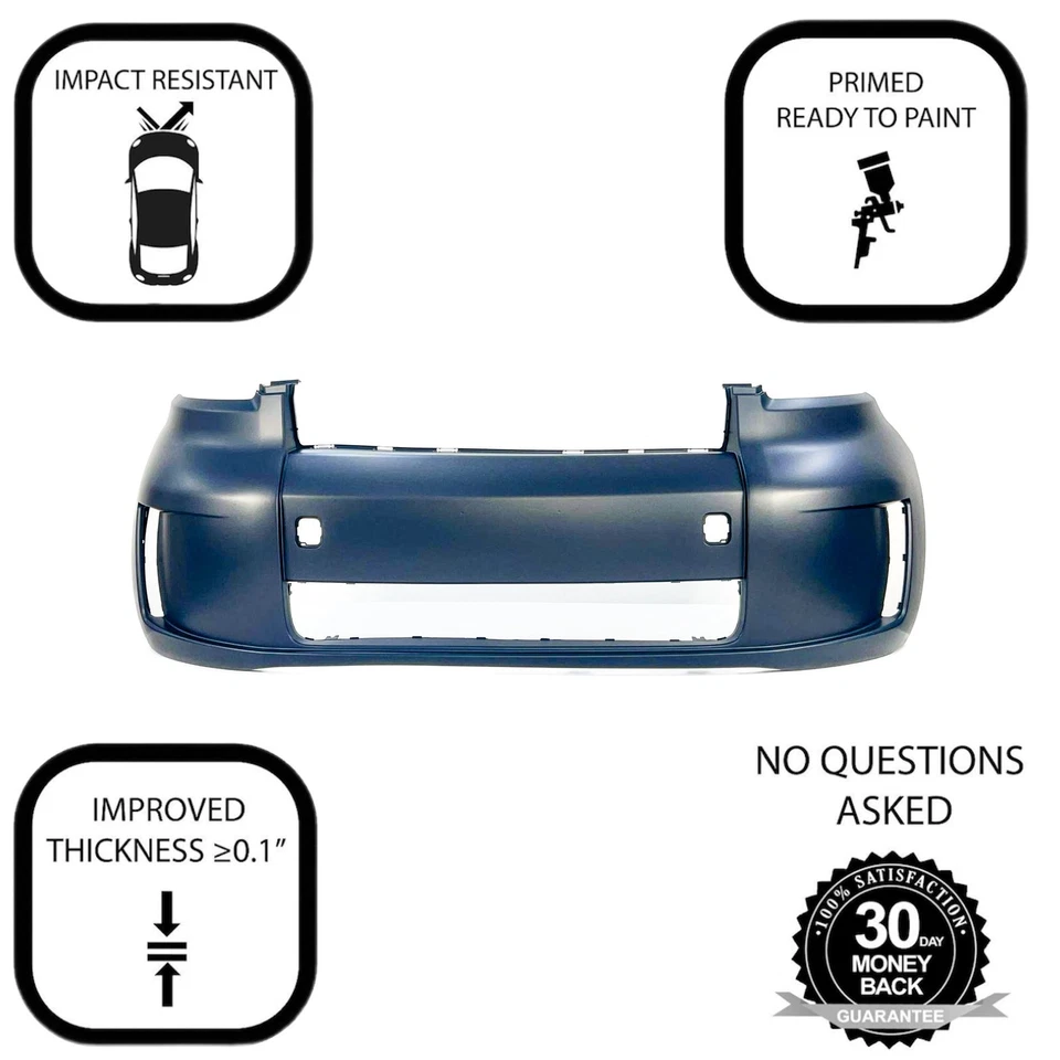 Cubierta de parachoques delantero imprimada Fascia repuesto para 2008 2009 2010 Scion xB Foto 3 de 4