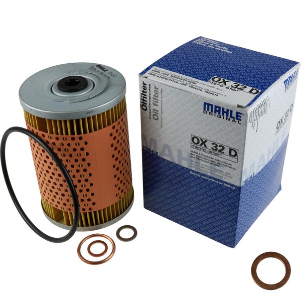 Mahle ÖLfilter Mit Dichtring FüR Mercedes SL R107 280 S-Klasse W126 560 SE SEL-image