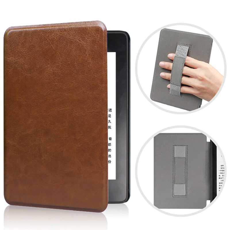 Leather Smart Flip Case For 6.8" Kindle Paperwhite 5 11th Gen 2021 Handle Cover - Image 2 of 4