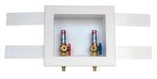  NEW OATEY WASHING MACHINE OUTLET BOX NO. 38542 W/ ARRESTOR 1/4 TURN BRASS
