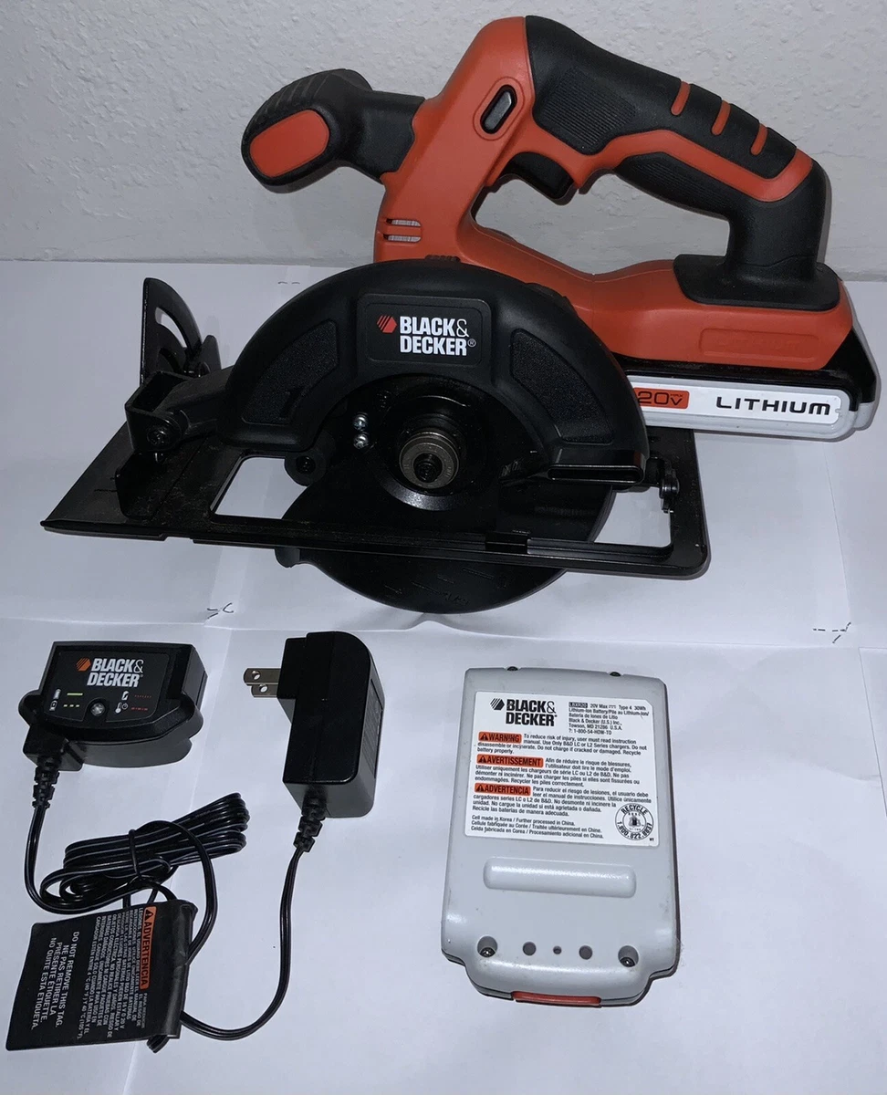 Black+Decker Black+Decker 20V MAX Powerconnect 5-1/2 inch Cordless Circular  Saw (1 x 20V Battery and 1 x Charger) Orange, Black BDCCS20C - Best Buy