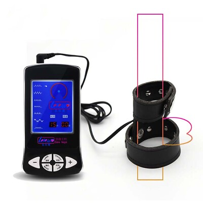 #ad E Stim Electric Pulse Host Shocking Male Ring Device Therapy Stretcher Enhance $19.10