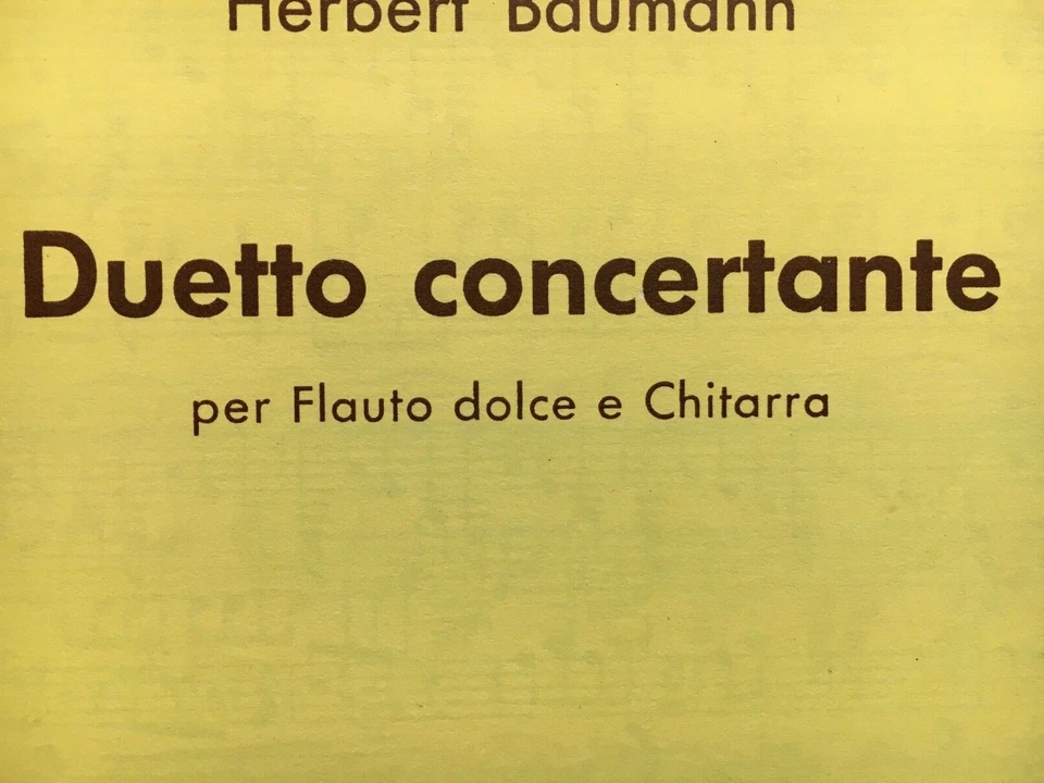 Duetto concertante for Flute and Guitar by Herbert Barman, good condition - Image 2 of 4