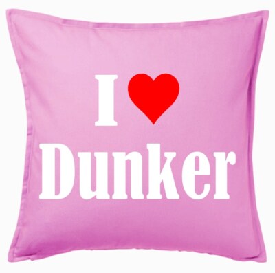 I Love Dunker Kissenbezug Pink Ich Liebe Dunker 146888