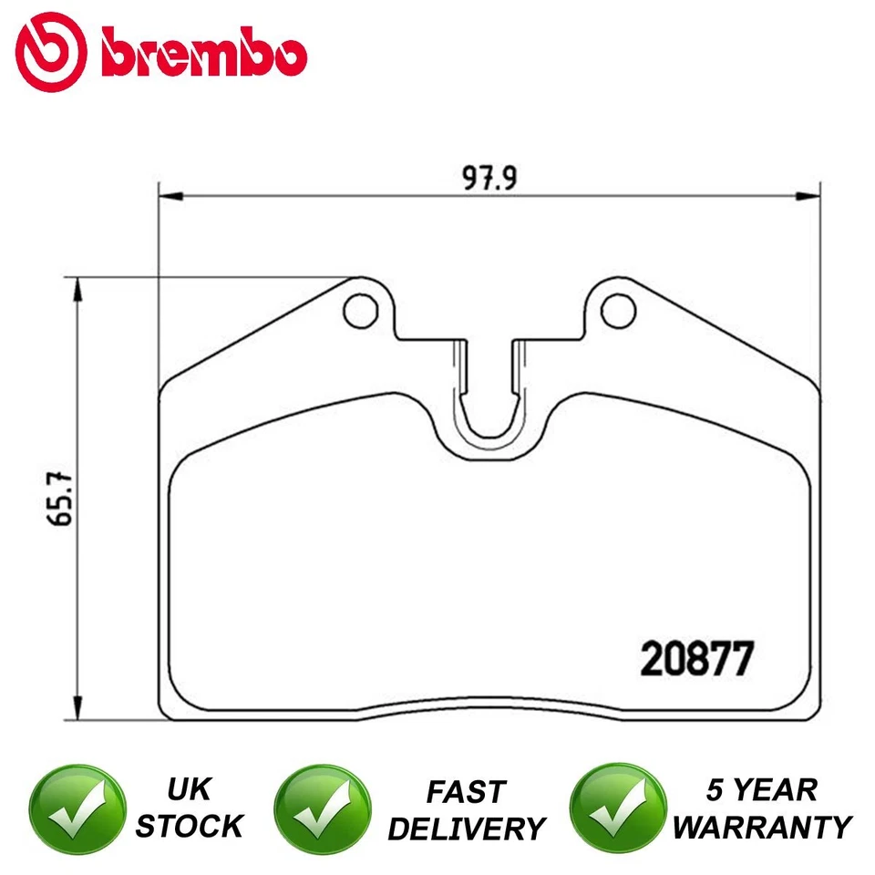 Brake Pads Set Front Rear Brembo Fits Porsche 911 944 928 + Other Models - Image 2 of 4