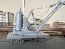 HO Scale Steam Donkey Crane Car