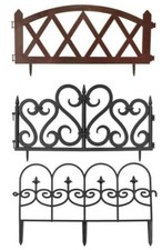 4pcs - NEW! Plastic Garden Fence Panels - Lawn - Edging Border Landscape