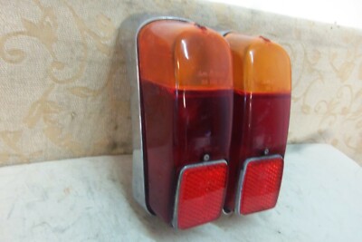 PAIR NOS GENUINE BELLU Classic FIAT 500 500D 600 600D Multipla TAILLIGHT LAMPS