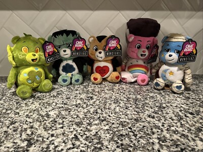 Care Bears x Universal Monsters Plush Toys Entire Set (Lot of 5) NEW/IN HAND
