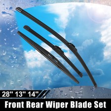 3Pcs 28 13 14 Front Rear Windshield Wiper Bla...