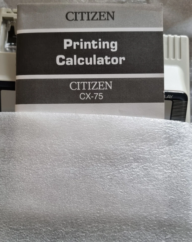 Vintage Citizen cx-75 printing calculator.Never Used. - Image 4 of 4