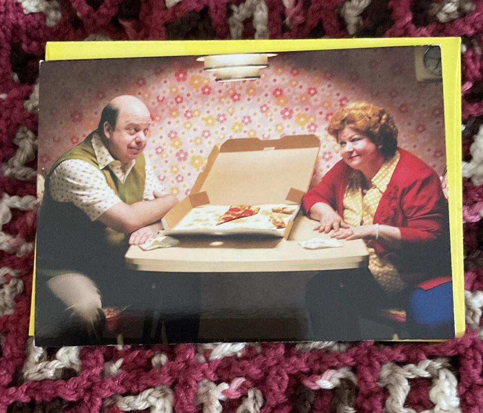Avanti Funny Anniversary Couple w Pizza ANOTHER SLICE OF HEAVEN Card W Envelope - Image 2 of 4