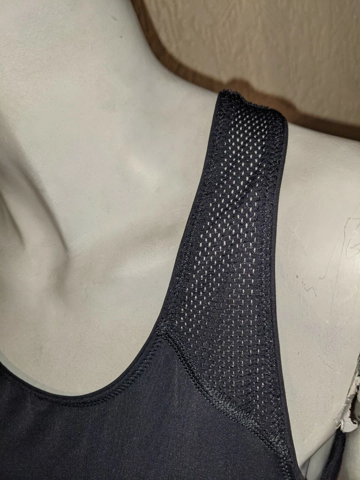 IVY PARK Womens Black Tank Top Mesh Back Logo Vest Women Active Sleeveless XS - Image 3 of 4