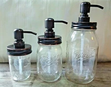 BALL MASON JAR SOAP PUMP DISPENSER High Quality STAINLESS Oil Rubbed Bronze 
