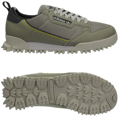 Adidas Continental 80s Baara Grau Herren Low-Top Sneakers Freizeitschuhe Schuhe