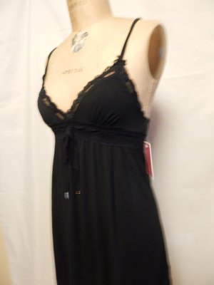 Juicy Couture Black Lace Inset Sleeveless? Dress Size 2 Women\'s Juicy Couture Dress Black Lace Overlay Lined Cap Sleeve  main image 4