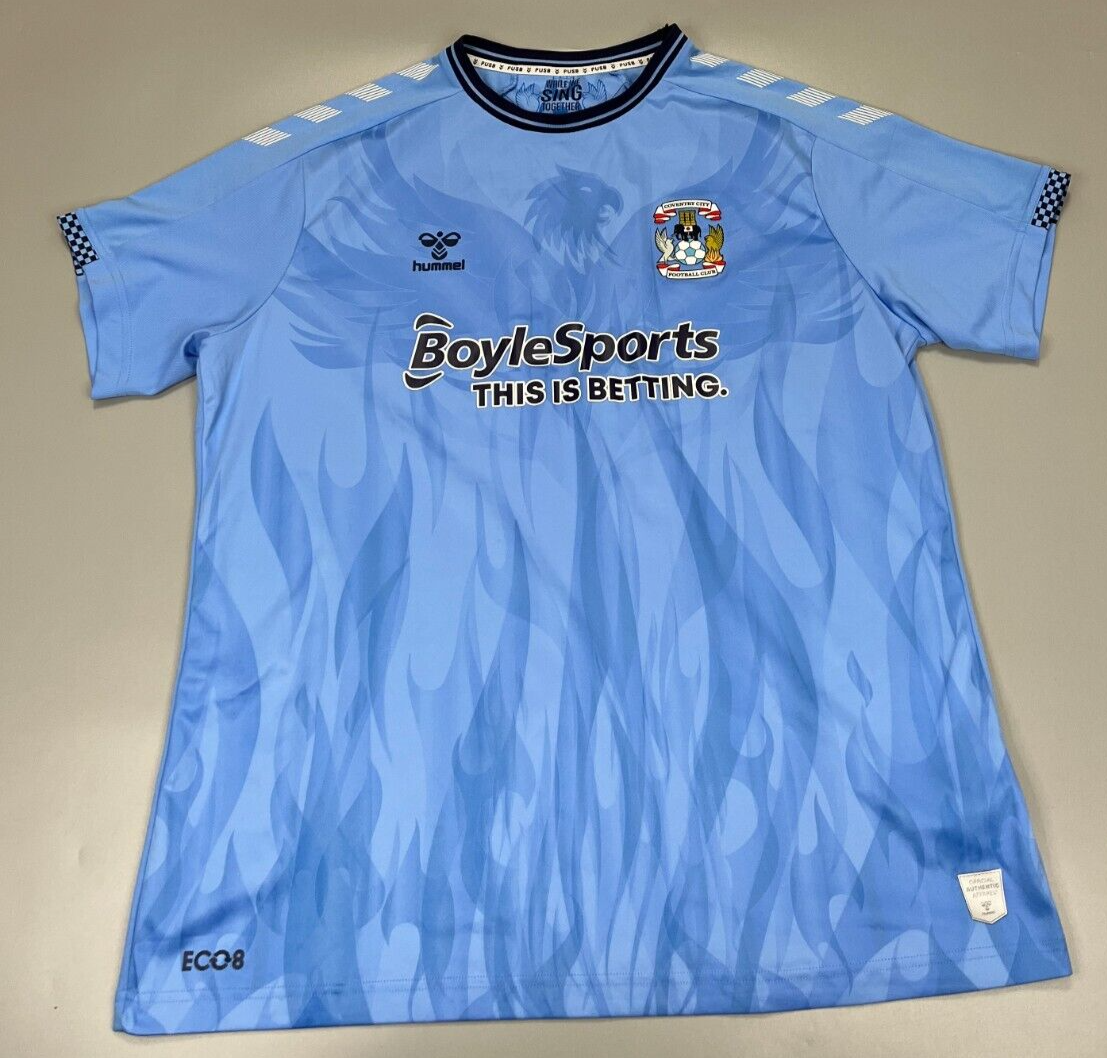 Hummel Coventry City 21/22 Home Football Shirt Soccer Jersey