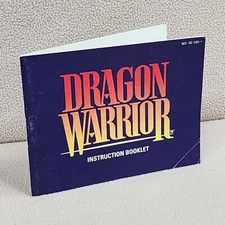 Dragon Warrior Nintendo NES Authentic Instruction Manual Booklet Only NO GAME!