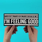 Nina Simone Sticker! "Feeling Good" new dawn, a new day, muse, eels, jazz blues,