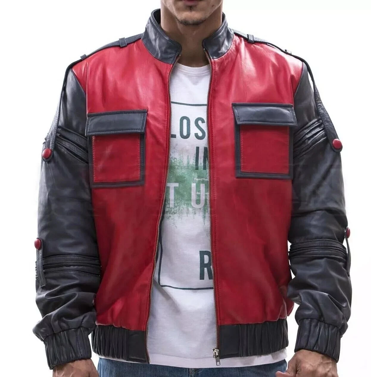 Marty McFly Back To The Future Part 2 Michael J.Fox Real Leather Jacket
Opens in a new window or tab