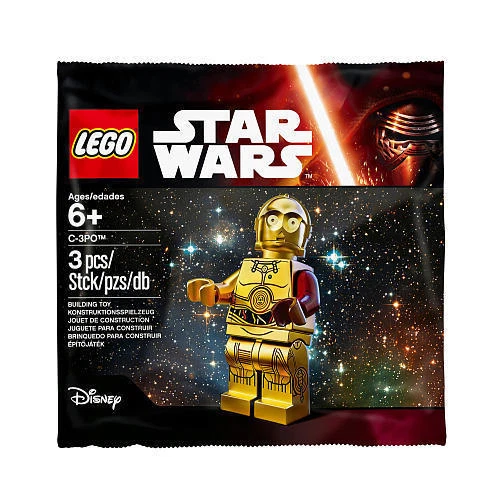Lego Star Clone Wars Force Awakens C3PO C 3PO RED ARM Minifigure