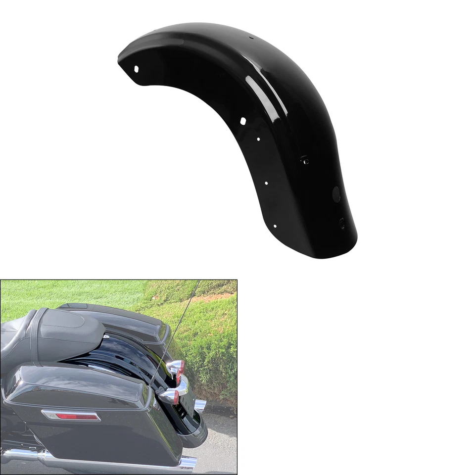 Vivid Black Rear Fender Fit For Harley Touring Electra Road Glide King 2009-2025 - Изображение 2 из 4