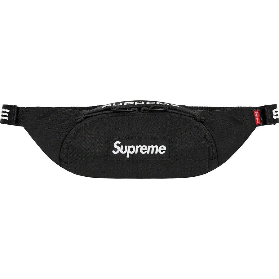 Supreme 22FW Small Waist Bag Black in Hand