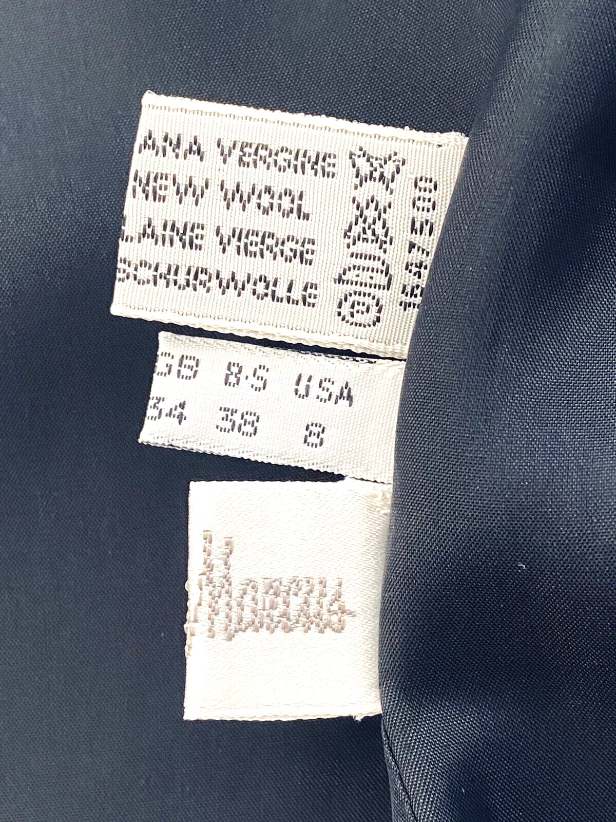 VERSACE Giacca lana Genny Italy per Neiman Marcus nera taglia 8 passerella $1239 come nuova