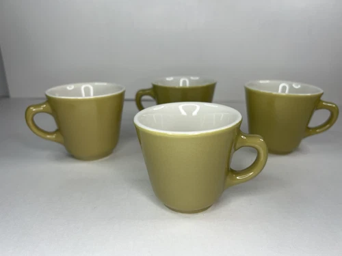 Vintage Homer Laughlin Best China Coffee Cups Mugs Set Of 4 One Has A Chip READ!