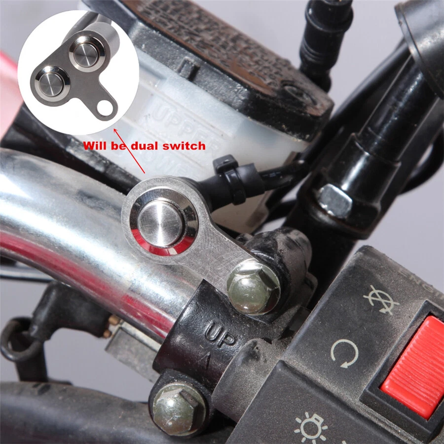 Aluminum Alloy Motorcycle Handlebar Self-return Reset Switch Horn Engine Start - Image 4 of 4