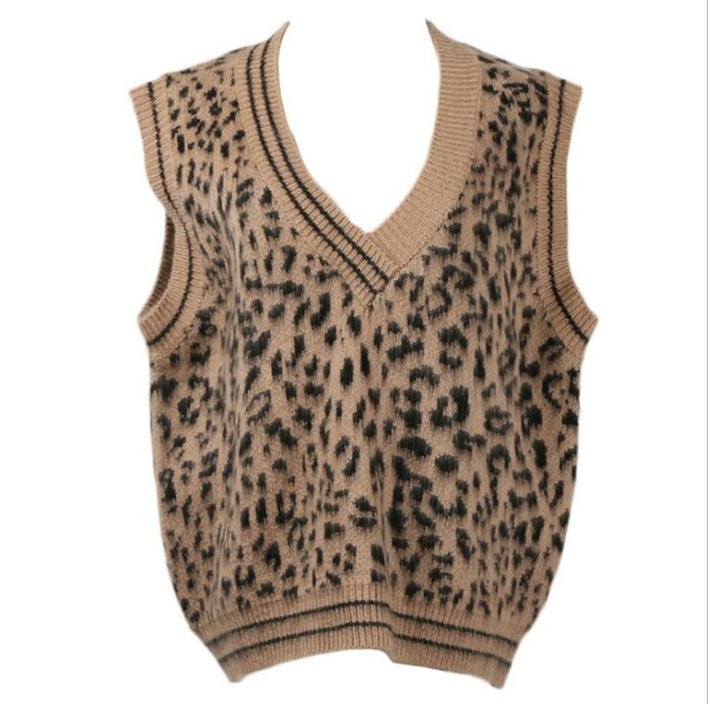 pink leopard sweater