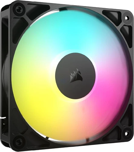 CORSAIR RS120 ARGB 120mm PWM Fan - Daisy Chain Connection - Low Noise - Magnetic
