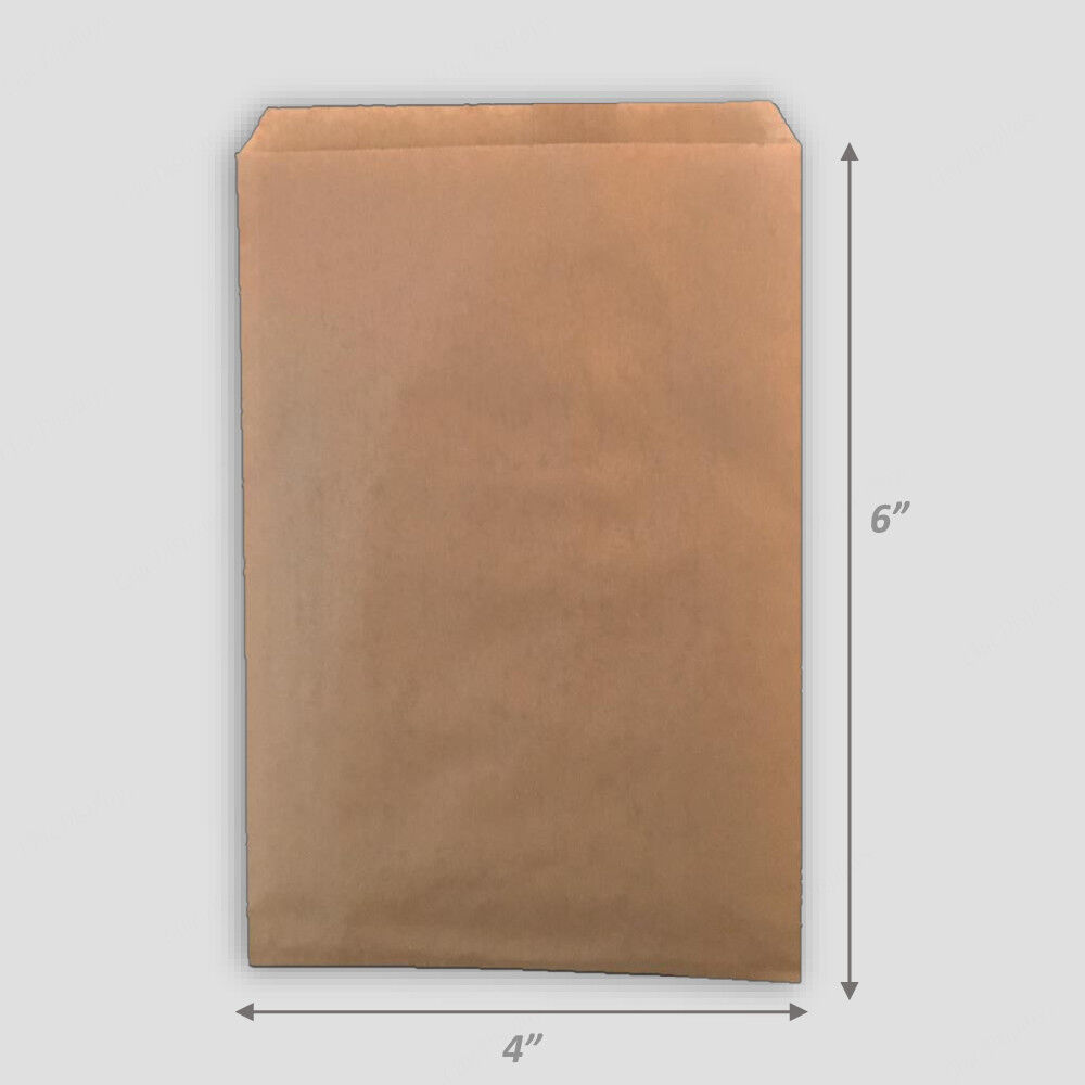 100Pc Kraft Paper Flat Paper Bags Wholesale Bags Kraft Jewelry Gift Bag 100 | eBay