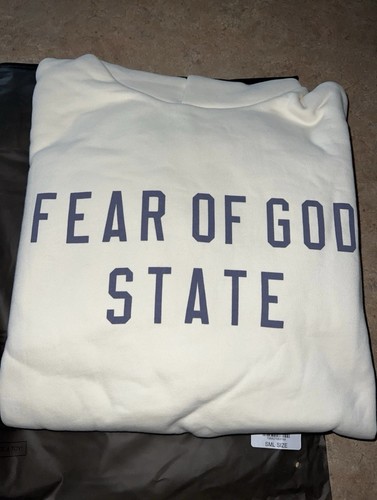 Essentials Fear Of God State Fleece Shell Colorway Hoodie Size Small 25 3/4 x 26 - Foto 6 di 10