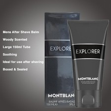 Mont Blanc Explorer Aftershave Balm 150ml Woody Scrented Face Cream