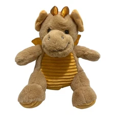 Holiday Home Dragon Plush Toy 9” Brown and Gold Stuffed Animal Collectible