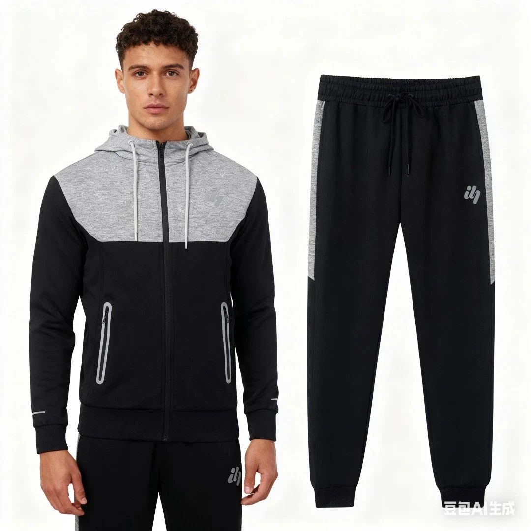 Mens Tracksuit Set Activewear Hoodie Top Bottoms Joggers Gym Trackies Jogging