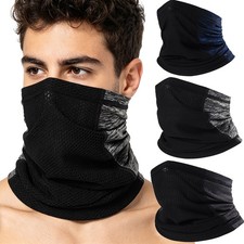 Cooling Neck Gaiter with Mesh , Breathable Bandana for Cycling Fishing Outdoor