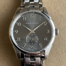 HAMILTON Jazzmaster Small Second Quartz Gray Dial H384110 Swiss Made Watch