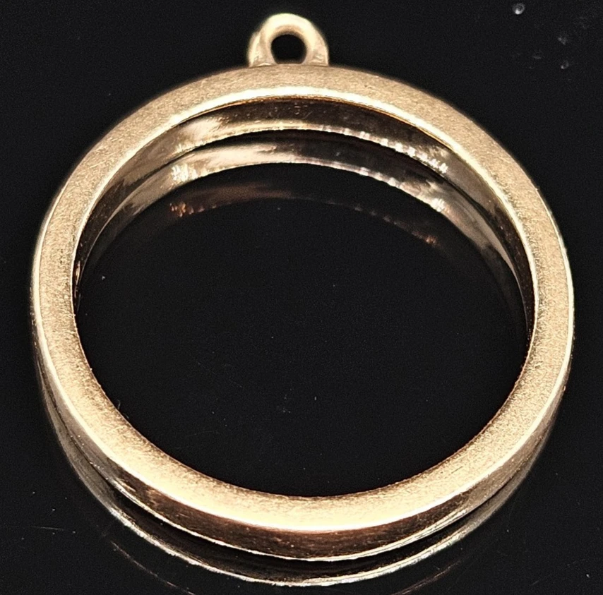 ANILLO COLGANTE JAMES AVERY Oro Amarillo 14K Banda Talla 5 Foto 3 de 4