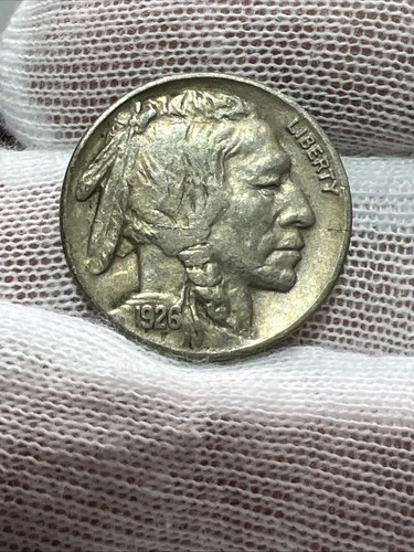 1926 Full Date Full Horn XF High Grade Buffalo Nickel.  Better Date US Coin!
