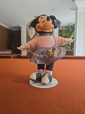Vintage Applause Disney Minnie Mouse Sock Hop Plush 12 Inch W/Stand