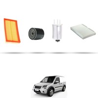 Hoffcar Wartungskit - 4 Filter FüR Ford Transit Connect 1.8 Tdci 66Kw Ab 2002