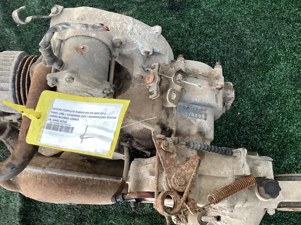 MOTORE COMPLETO PER PIAGGIO Ape 501 Serie C801M Benzina 50CC (87>) - Immagine 3 di 4