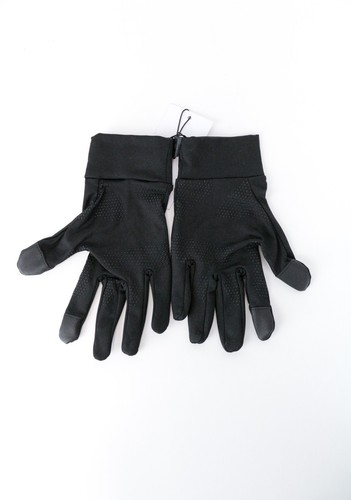 GYMSHARK Women's Gloves L Black Ribbed Gym Stretch Sportswear Active Pair - Picture 2 of 7