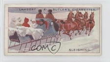 1914 Lambert & Butler Winter Sports Tobacco Sleighing #13