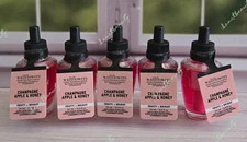 bath and body works champagne apple & honey wallflower home fragrance refill x5